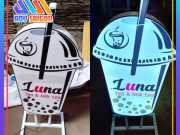 Hộp Đèn Ly Trà Sữa