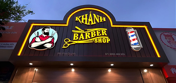 Thiết kế bảng hiệu barber shop