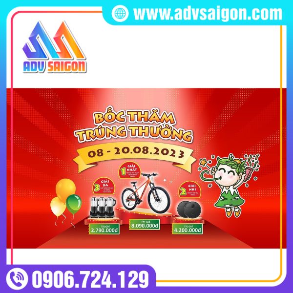 Backdrop Bốc Thăm Trúng Thưởng