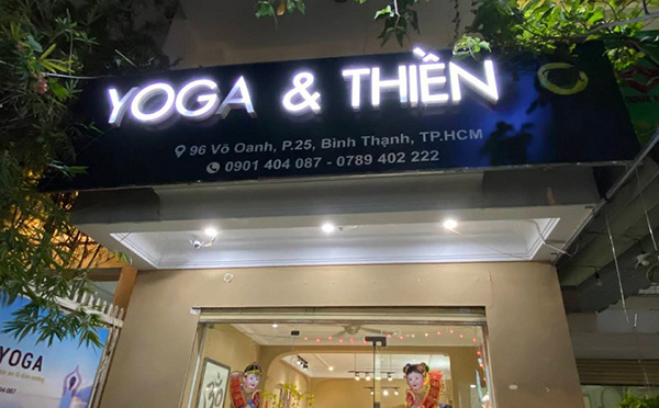 Mẫu bảng hiệu yoga & thiền đẹp