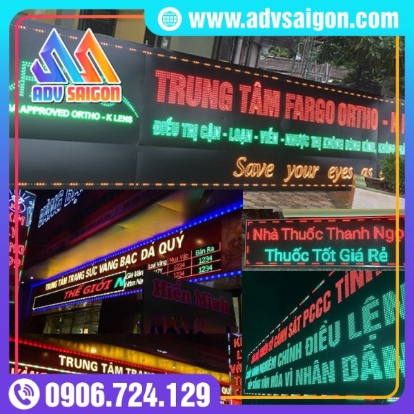 Hộp Đèn LED Chạy Chữ