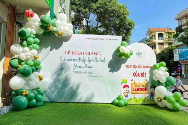 Backdrop khai ng&agrave;y ng&agrave;y hội đến trường của b&eacute;