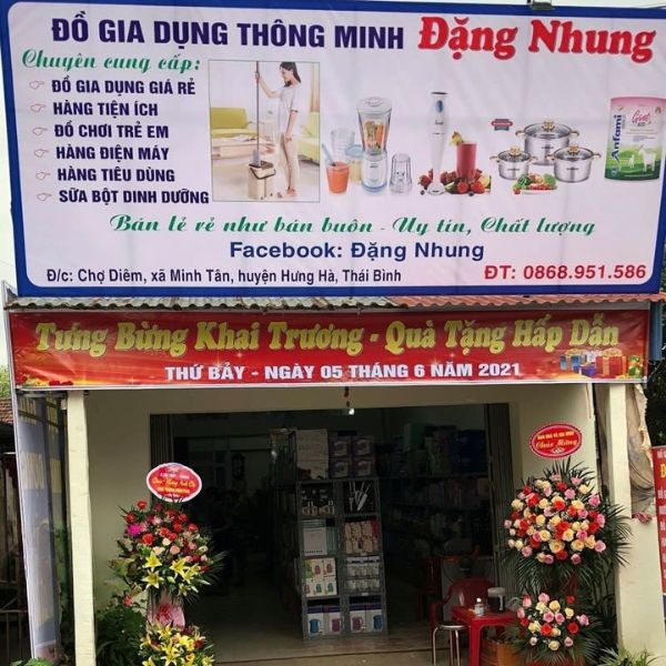 Bảng hiệu đồ gia dụng th&ocirc;ng minh Đặng Nhung