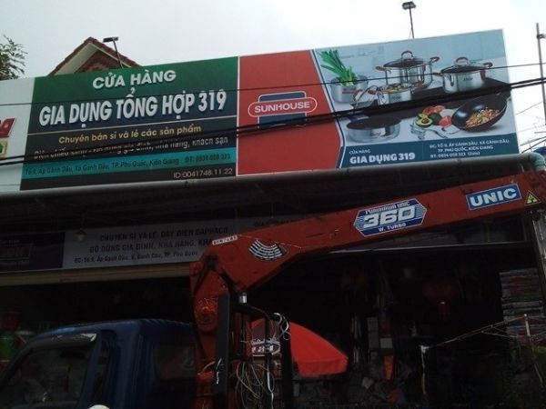 Bảng hiệu đồ gia dụng tổng hợp in bạt Hiflex
