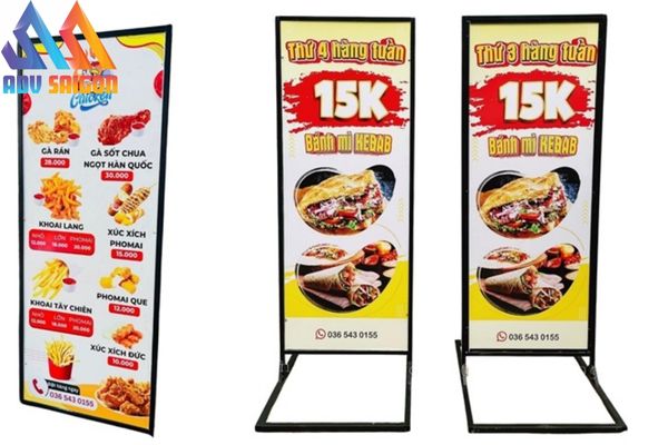  Làm bảng hiệu bạt hiflex đứng cho quán ăn hàn quốc 