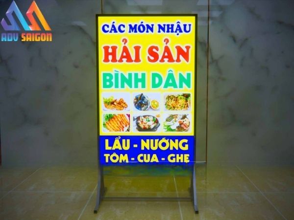 Làm bảng hiệu Hiflex xuyên sáng với hệ thống đèn bên trong