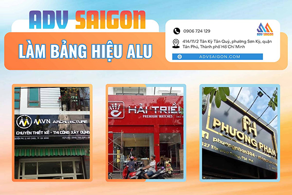 Làm Bảng Hiệu Alu Chữ Nổi Giá Rẻ, Uy Tín TPHCM