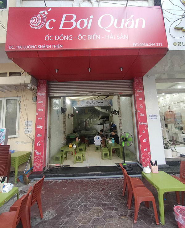 Mẫu bảng hiệu ốc nèn Alu ấn tượng