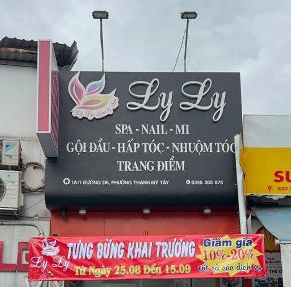 Mẫu biển quảng c&aacute;o tiệm nail tổng hợp